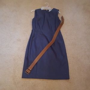 Calvin Klein semi-fitted denim color